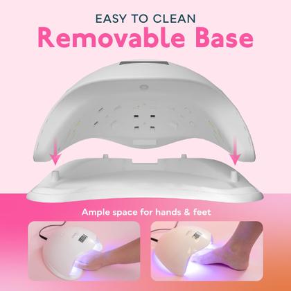 Imagem de Lâmpada de unhas LED UV SUNUV Sun5plus com sensor e 4 temporizadores