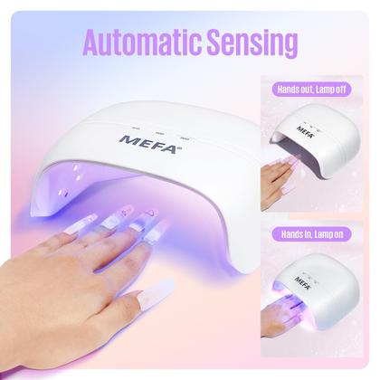 Imagem de Lâmpada de unhas UV MEFA 72W com base e revestimento superior para unhas de gel