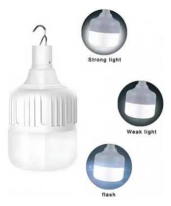 Imagem de Lampada Emergencia Led Recarregavel Usb 50w Usb Cor Branco