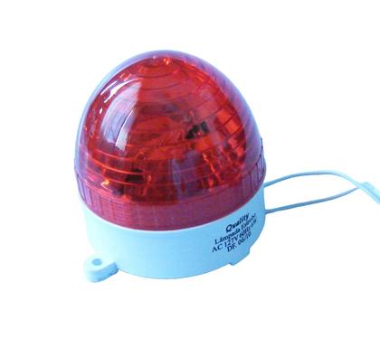 Imagem de Lâmpada Estrobo Strobo Flash Redondo Somente 110V Cor Vermelho 6W Advertência Pânico