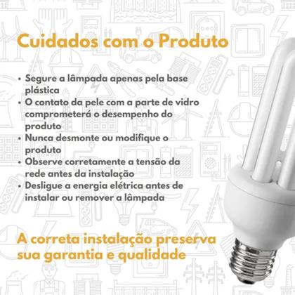 Imagem de Lâmpada Fluorescente Compacta DULUXSTAR 10w 3u 2700k Osram