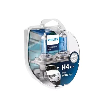 Imagem de Lampada H4 Super Branca Philips Crystal Vision Ultra PAR C.12342Cvusm