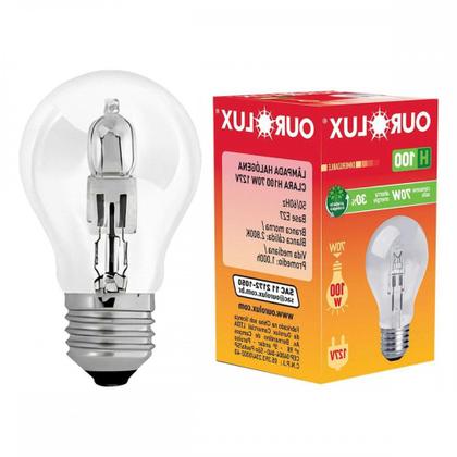 Imagem de Lampada Halogena A-60 Ourolux 70W. E-27 127V.