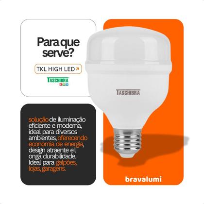 Imagem de Lâmpada High Led TKL 40W Taschibra E27 Bivolt