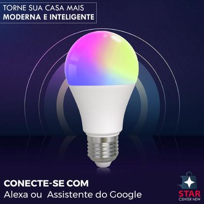 Imagem de Lampada Inteligente Iluminação Rgb Wifi Led Smart Google Alexa Colorida Tuya Life 12w ou 15w