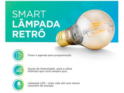 Imagem de Lâmpada Inteligente Positivo Wi-Fi E27 7W Retrô