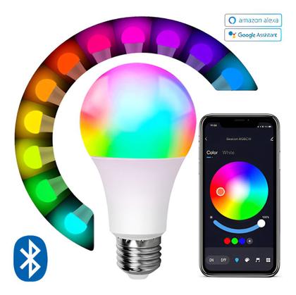 Imagem de Lâmpada Inteligente Wi-Fi RGB 15W E27 Luz Personalizada