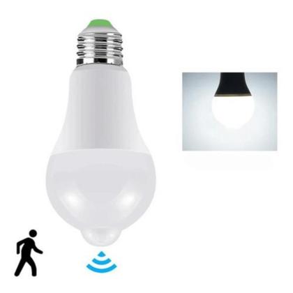 Imagem de Lâmpada Kit c/2 Led 9w Com Sensor De Presença Branco Frio Bivolt