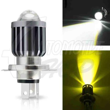 Imagem de Lampada Led 12V 10 Mil Bco/Amarelo H4 Projecto MOTO CARRO Un