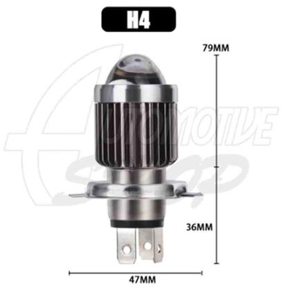 Imagem de Lampada Led 12V 10 Mil Bco/Amarelo H4 Projecto MOTO CARRO Un