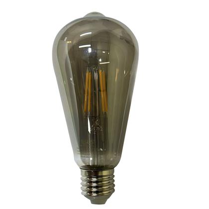 Imagem de Lampada Led 30w Multi Filamento Vintage Fume Kit 2 Uni Iluminaçao Casa Quarto Sala Decoraçao Segurança Varanda Luz Branco Quente