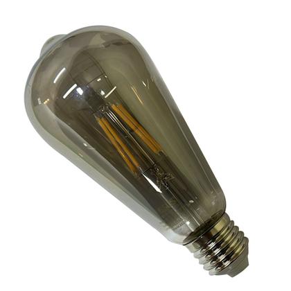 Imagem de Lampada Led 30w Multi Filamento Vintage Fume Kit 2 Uni Iluminaçao Casa Quarto Sala Decoraçao Segurança Varanda Luz Branco Quente