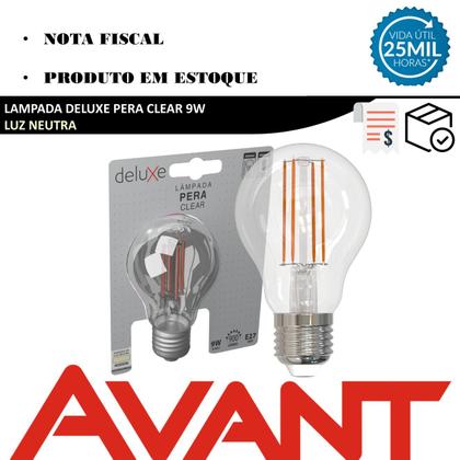 Imagem de Lampada Led A60 Clear 9w Branco Neutro 4000k E27 Bivolt