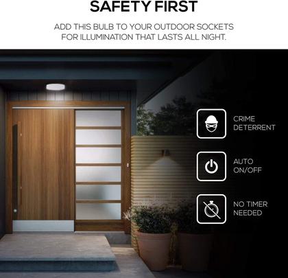 Imagem de Lâmpada LED Amazon Basics A19 Sensor Dusk to Dawn 9W