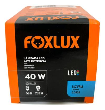 Imagem de Lampada Led Bulbo 40w 6500 K Foxlux Bivolt Kit 02 Und