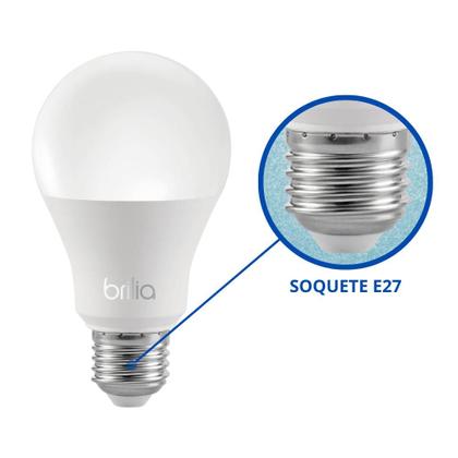 Imagem de Lâmpada LED Bulbo 4,8w Bivolt 6500k A55 Luz Branca Alta Qualidade - Brilia