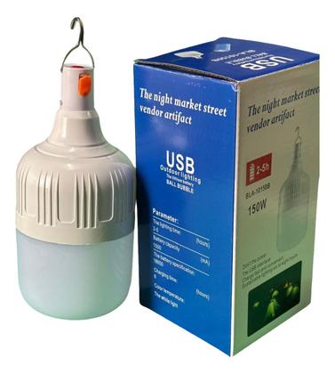 Imagem de Lâmpada Led Bulbo Luz Emergência 150w Usb Recarrega