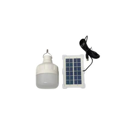 Imagem de Lâmpada LED Bulbo Portátil Recarregável Com Painel Solar Emergência Pesca Barraca Camping