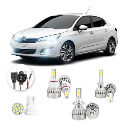 Imagem de Lampada Led Citroen C4 Lounge 2013 A 2020 H16 H7 H1 20000lm