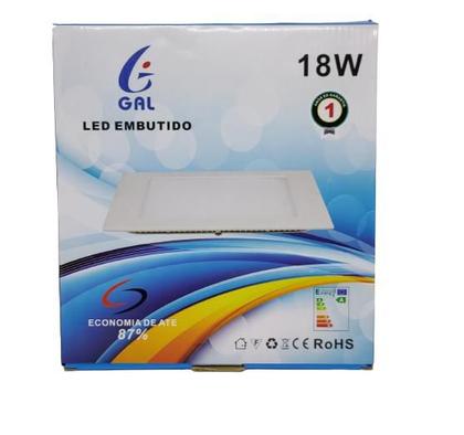 Imagem de Lampada Led de embutir Quadrada 18W 22x22 GAL