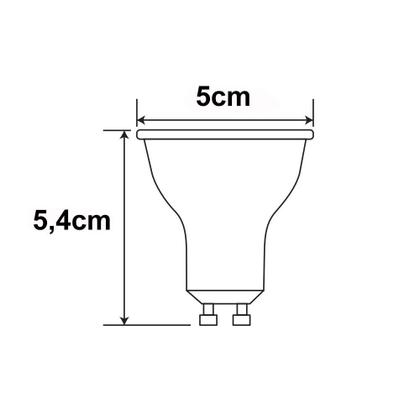 Imagem de Lampada led dicroica 6w branco neutro 4000k bivolt gu10 - stella