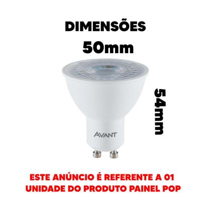 Imagem de Lâmpada Led Dicroica MR16 38 GU10 4W 2700K Biv.MK250-E - Avant 278250378