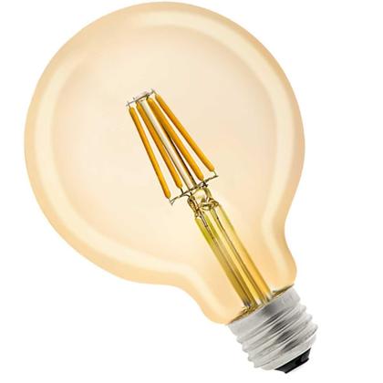 Imagem de Lâmpada Led Filamento Âmbar 4W G95 Noll Led