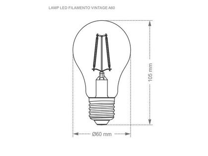 Imagem de Lâmpada LED Filamento Vintage A60 4W - Taschibra