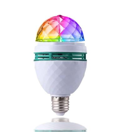 Imagem de Lampada Led Giratoria Colorida Rgb Balada Decoração Festa - Luatek