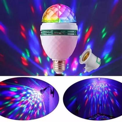 Imagem de Lampada Led Giratoria Rgb Colorido Bola Maluca Bivolt