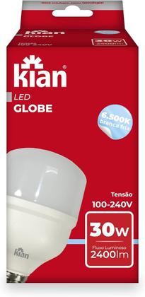 Imagem de Lâmpada Led Globe Kian Boa Potência Base E-27 30W 6,5K Bivolt