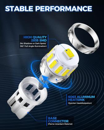 Imagem de Lâmpada LED Marsauto 194 branca 6000K 2835SMD Pacote com 10