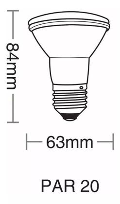 Imagem de Lâmpada Led Par 20 7w Prova D'agua Externa 4000K E27 IP65 Taschibra Bivolt