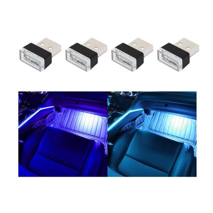 Imagem de Lâmpada LED para ambiente de interior de carro Augeny USB Plug-in 4PCS