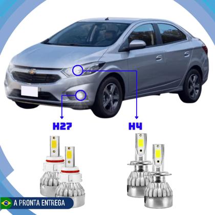 Imagem de Lâmpada Led Prisma 2012 A 2020 Kit H4 H27 V10 - Efeito Xênon