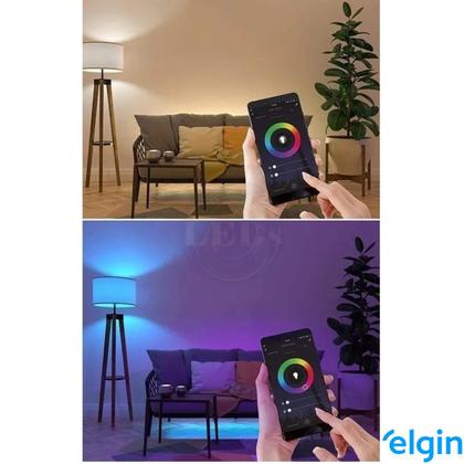 Imagem de Lampada Led Rgb Bulbo 15w Inteligente Smart Wi-fi Elgin