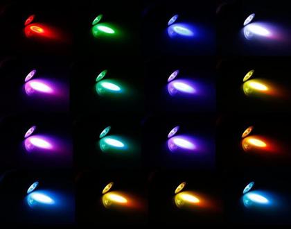 Imagem de Lampada LED RGB Colorida 16 Cores Com Controle Remoto 3W