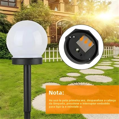Imagem de Lâmpada LED Solar à Prova d'Água para Jardim - Kit com 1/3/6/9 Peças