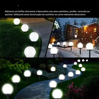 Imagem de Lâmpada LED Solar à Prova d'Água para Jardim - Kit com 1/3/6/9 Peças