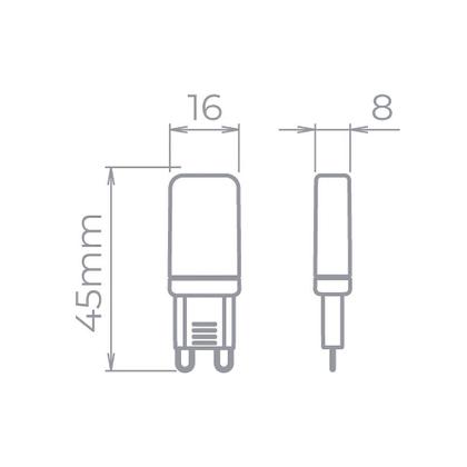 Imagem de Lâmpada Led Stella Halopin 1,7W G9 220V 3000K