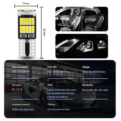 Imagem de Lâmpada LED T10 W5W 194 501 Canbus - Branca Pura - 26 SMD 4014 Chip - Livre de Erros