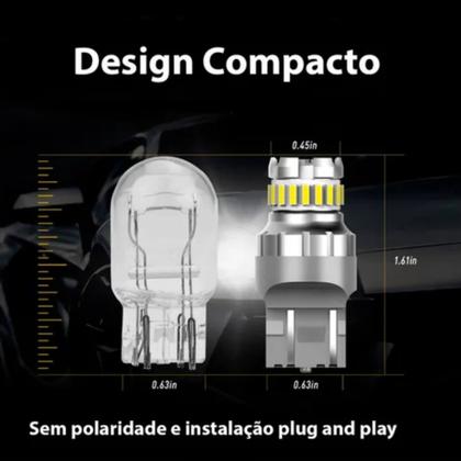 Imagem de Lâmpada LED T20 7443 2W 9-16V 6 SMD 2835 Branca 3x6D Uppertech - 5901