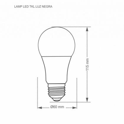 Imagem de Lâmpada Led Taschibra Tkl Luz Negra 7w E27