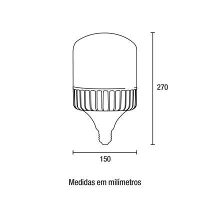 Imagem de Lâmpada LED Ultra 100W 9000lm 6.500K 0 Blumenau Única