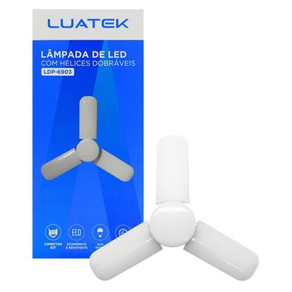 Imagem de Lampada Luminária de Teto com Hélices Dobráveis e Lâmpada LED 50W 6500K Luatek