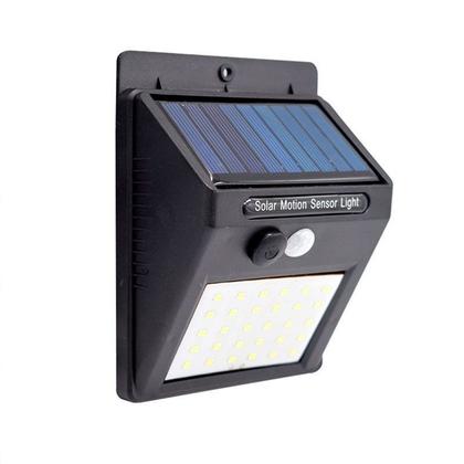 Imagem de Lâmpada Luminária Solar de Parede A Prova de Água com Sensor de Presença Pequena