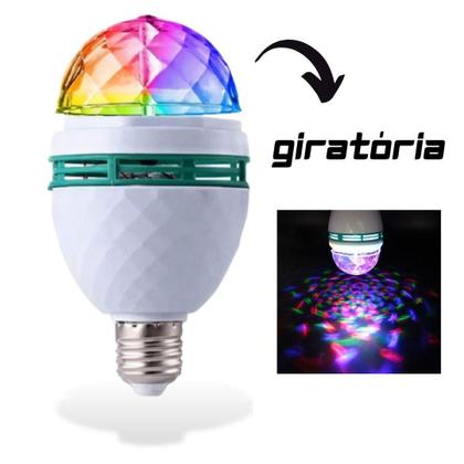 Imagem de Lâmpada/Luz Balada Rotativo Led 3W Colorida Bivolt