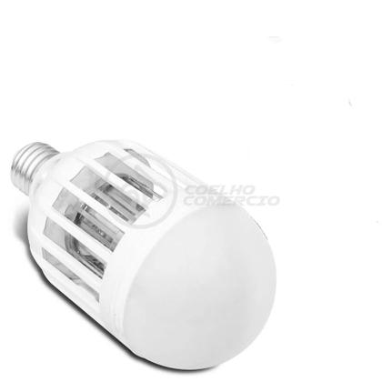 Imagem de Lâmpada Luz LED Branco 15w Atrai Choque Mosquito Insetos Pernilongo Moscas