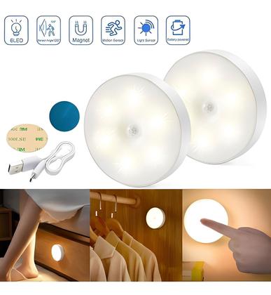 Imagem de Lâmpada Luz Led Recarregável Sensor Movimento Luminária Spot