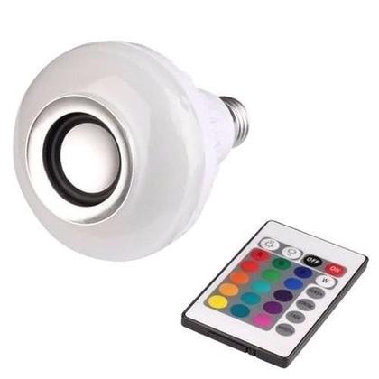 Imagem de Lampada Luz Led Rgb Bluetooth Música Caixa Som Festa Musica